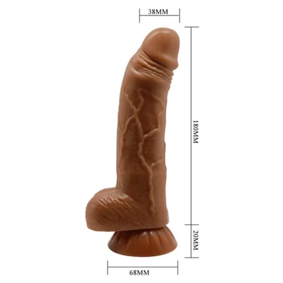 Braon realistični dildo 20cm DEBRA01362