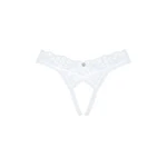 Čipkaste bele tanga gaćice M/L veličine OBSES01939