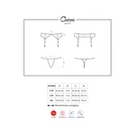 Čipkasti crni halteri L/XL veličine OBSES00626