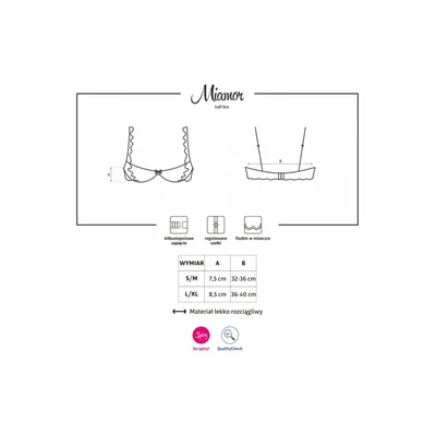 Čipkasti polugrudnjak S/M veličine OBSES00762