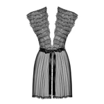 Crna čipkasta spavaćica L/XL veličine OBSES01743