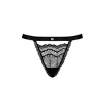 Crne čipkaste tanga gaćice L/XL veličine OBSES01828