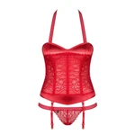 Crveni čipkasti sexy korset S/M veličine OBSES01774
