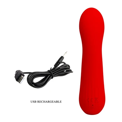 Crveni vibrator za stimulaciju G tačke 15cm DEBRA01658