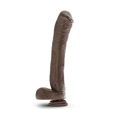 Dildo u boji čokolade 23cm BLUSH00610