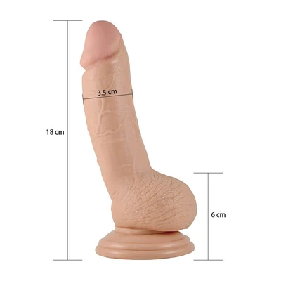 Dildo u boji kože 18cm LVTOY00317