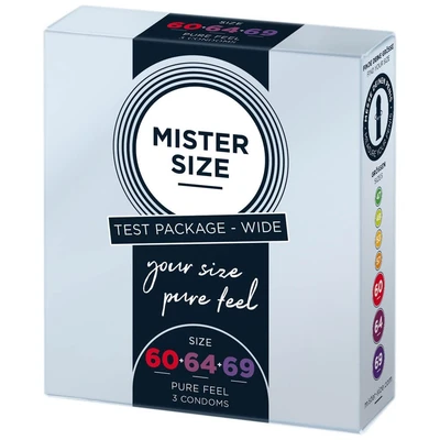 Kondomi 3 komada pronađi svoju veličinu 60mm 64mm 69mm MISTER6069