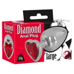 Metalna analna kupa sa dijamantskim srcem YOU2T00727