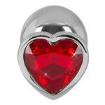 Metalna analna kupa sa dijamantskim srcem YOU2T00727