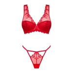 Moćni crveni čipkasti veš L/XL veličine OBSES01864