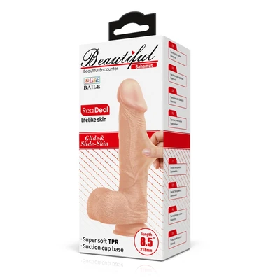 Penis dildo 22cm sa rastegljivom kožicom DEBRA01572