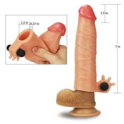 Penis navlaka 17cm sa vibracijom LVTOY00421