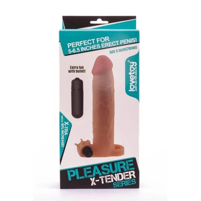 Penis navlaka sa vibracijom 19cm LVTOY00058