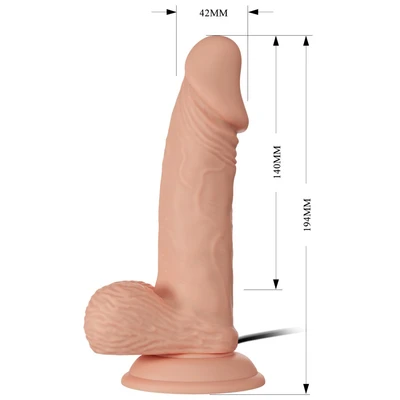 Penis vibro dildo 19cm sa rastegljivom kožicom DEBRA01577