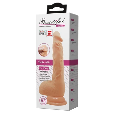 Penis vibro dildo 25cm sa rastegljivom kožicom DEBRA01568