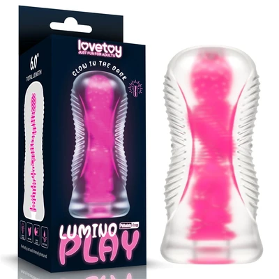 Pink fluorescentni masturbator 22cm LVTOY00705