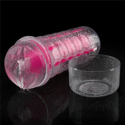 Pink fluorescentni savitljivi masturbator 22cm LVTOY00706