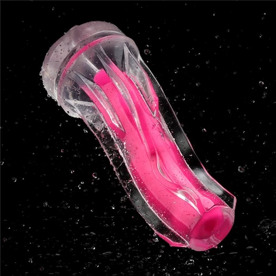 Pink fluorescentni savitljivi masturbator 22cm LVTOY00706