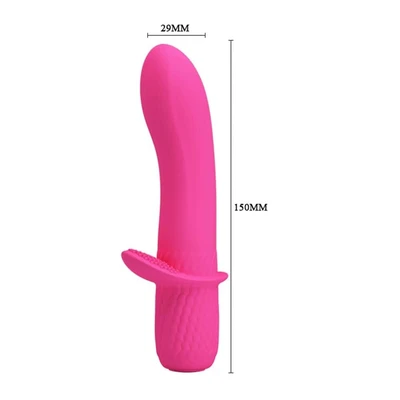 Pink vibrator sa masažerom klitorisa DEBRA01221