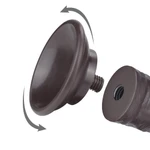 Realistični crni dildo sa pomerivom kožicom 21cm LVTOY00744