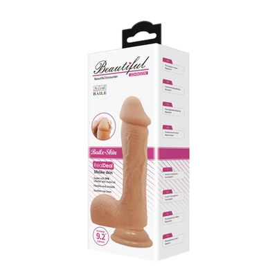 Realistični dildo 23cm u boji kože sa izraženim glavićem DEBRA01462