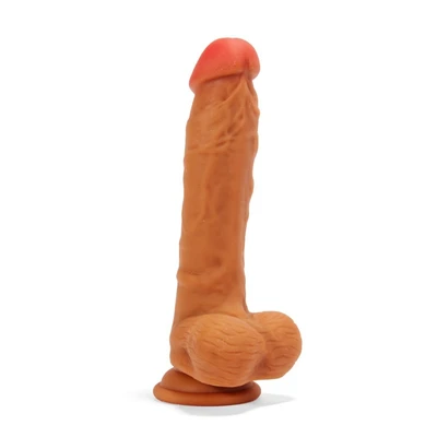 Realistični dildo u braon boji 21cm XMEN000051