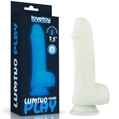 Realistični fluorescentni dildo 19cm LVTOY00689