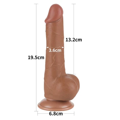 Realistični penis dildo 19cm LVTOY00730