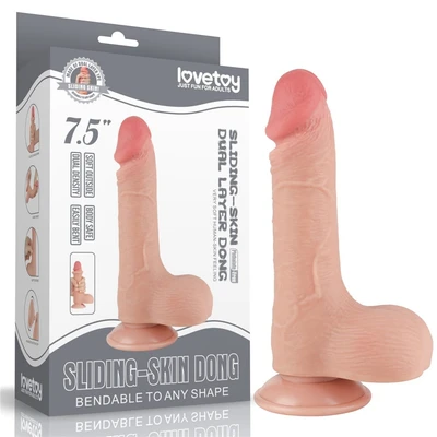 Realistični penis dildo u boji kože 19cm LVTOY00720