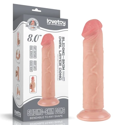 Realistični penis dildo u boji kože 21cm LVTOY00722