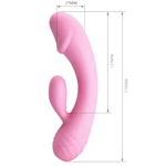 Roze vibrator za G tačku i klitoris DEBRA01255