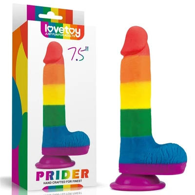 Šareni dildo 20cm LVTOY00539