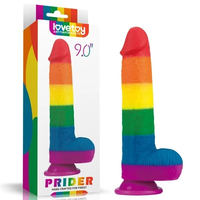 Šareni dildo 23cm LVTOY00541