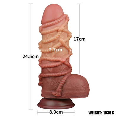 Silikonski dildo 24cm LVTOY00677