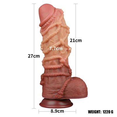 Silikonski dildo 27cm LVTOY00679