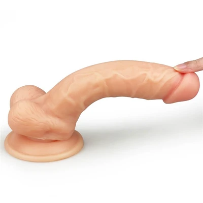 Silikonski dildo u boji kože 21cm LVTOY00444