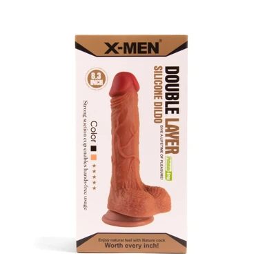 Silikonski dildo u boji kože 21cm XMEN000052