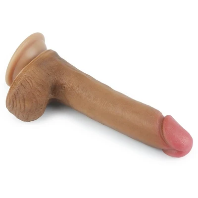 Veliki dildo braon boje 20cm LVTOY00492