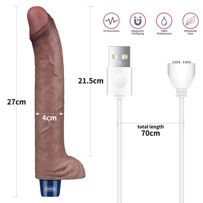 Veliki realistični vibro dildo 28cm LVTOY00716