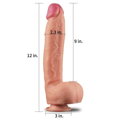 Veliki silikonski dildo za razaranje 30cm kurčina LVTOY00495