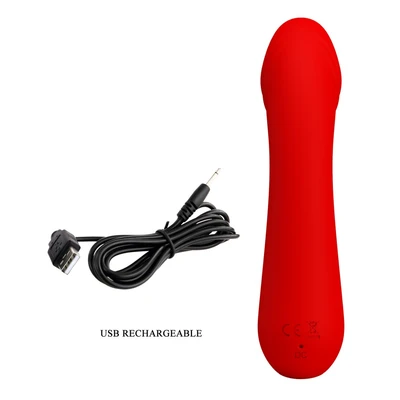 Vibrator crveni za stimulaciju G tačke 15cm DEBRA01655