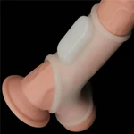 Vibrirajući penis prsten za testise i koren penisa 12cm beli LVTOY00603