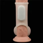 Vibrirajući penis prsten za testise i koren penisa 12cm beli LVTOY00603