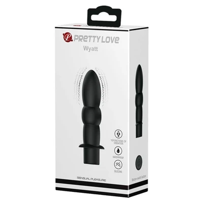 Vibro analni dildo 11cm crni DEBRA01350