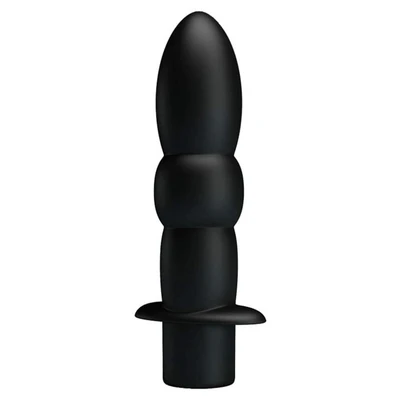 Vibro analni dildo 11cm crni DEBRA01350