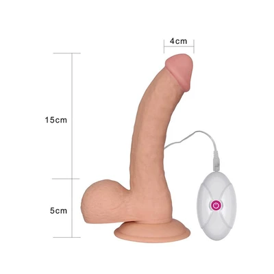 Zakrivljeni vibro dildo 22cm LVTOY00150