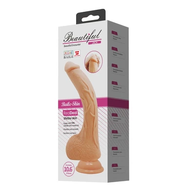 Zakrivljeni vibro dildo 27cm cepač materice DEBRA01567